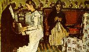 Paul Cezanne Girl at the Piano Norge oil painting reproduction